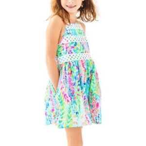 Lilly Pulitzer Girls Elize Dress in Catch the Wave size 8 NWOT